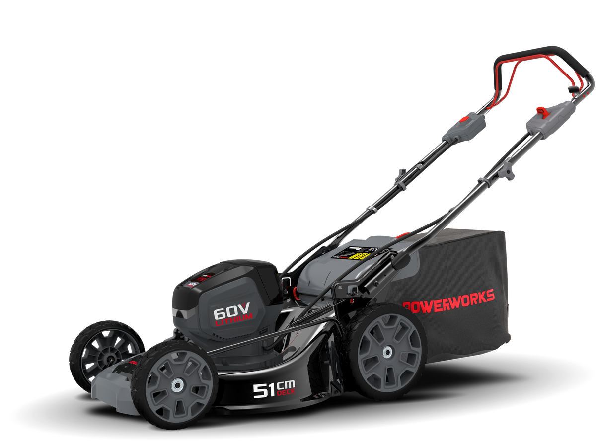 POWERWORKS 60V 21 Inch Cordless Lawn Mower Brushless Motor, Battery and  Charger Not Included